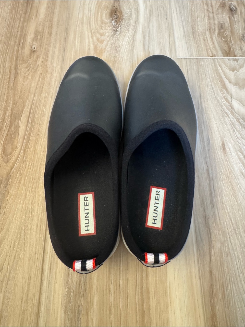Hunter Original Play Clogs Women’s Size 6 Black Waterproof Rubber Slip On